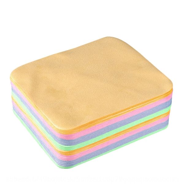 

thickened color super fine fiber screen glasses cloth suede deerskin glasses wipe mobile phone screen cleaning cloth, Blue