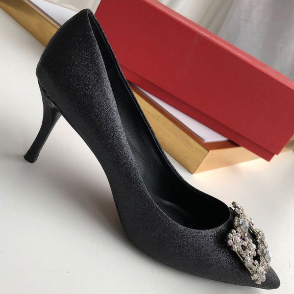 

r high heel women's fine with spring and summer wild light bottoms shoes size35-41, Black