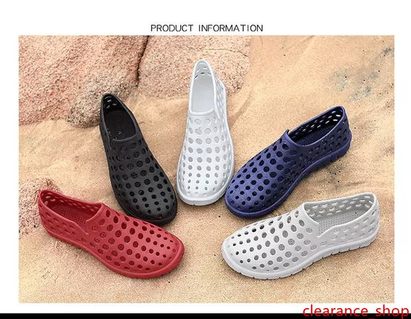 

new couple hole shoes in summer joker leisure fashion sandals manufacturers selling beach shoes surfing outdoor aqua shoes