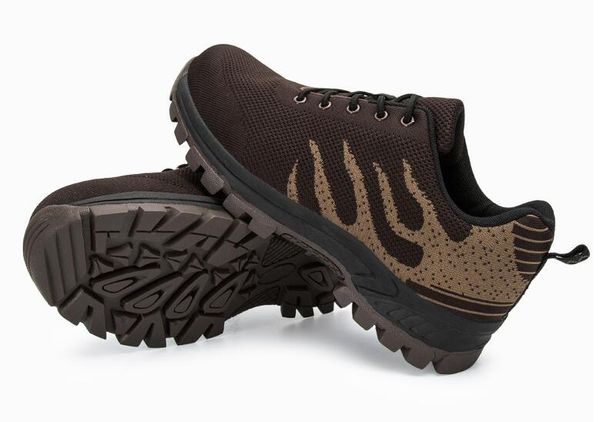 Fly Woven Respirável Soft Protection Soft Protection Shoes Anti-estático Anti-Static Anti Anti Smash Steel Moda Impermeável Trabalho Sapatos Yakuda Local Online Loja 2021 Homens