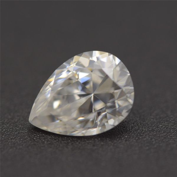 

loose moissanite gemstones 6x8mm pear cut with gh color vvs clarity, Black