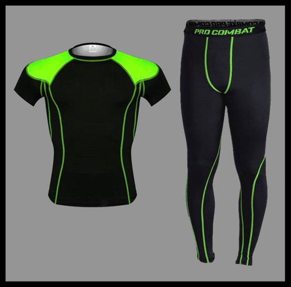 

спортивные колготки с коротким рукавом мужские футболки баскетбол футбол бег легкая атлетика фитнес одежда быстросохнущие стрейч тренировочн, Black