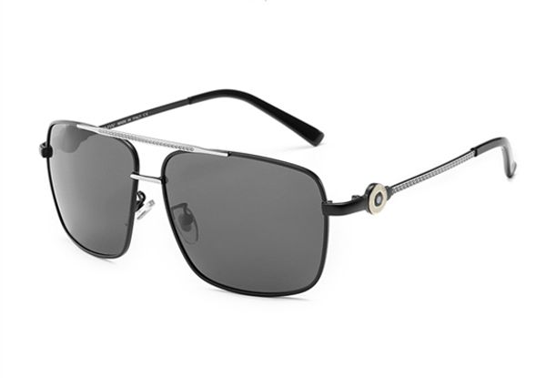 

famous brand designer men sunglasses metal frame pc lens retro fashion trend summer anti-ultraviolet universal face glasses with boxedqe3, White;black