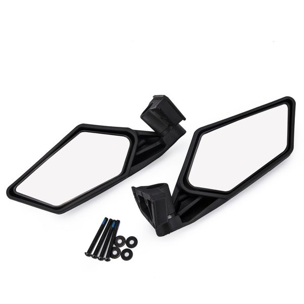 

2 pcs utv heavy duty rear view mirror for utv polaris rzr can am maverick x3 2017 2018