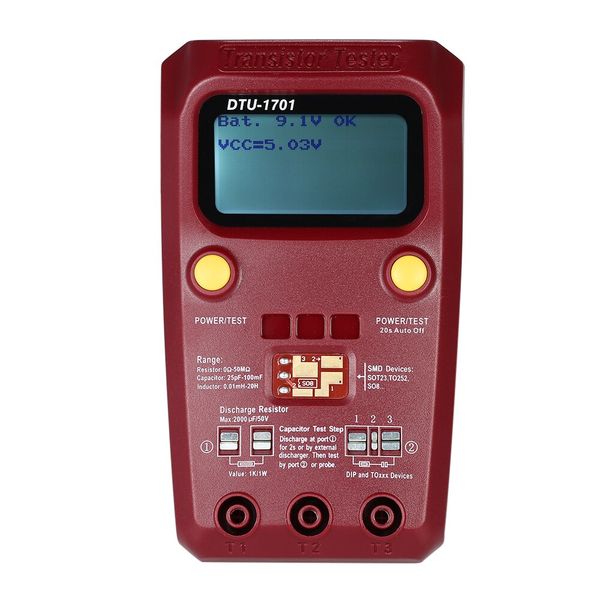 

handheld lcd digital multimeter transistor tester smd resistance diode inductance capacitance esr meter