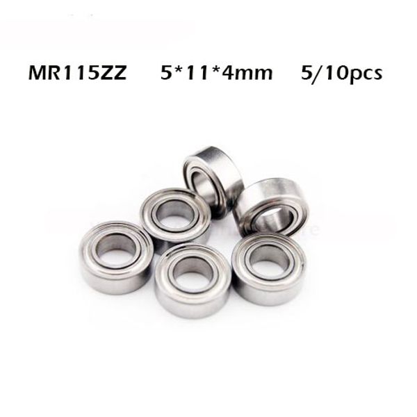

5/10pcs mr115zz 5*11*4mm abec-1 miniature mr115z ball bearing