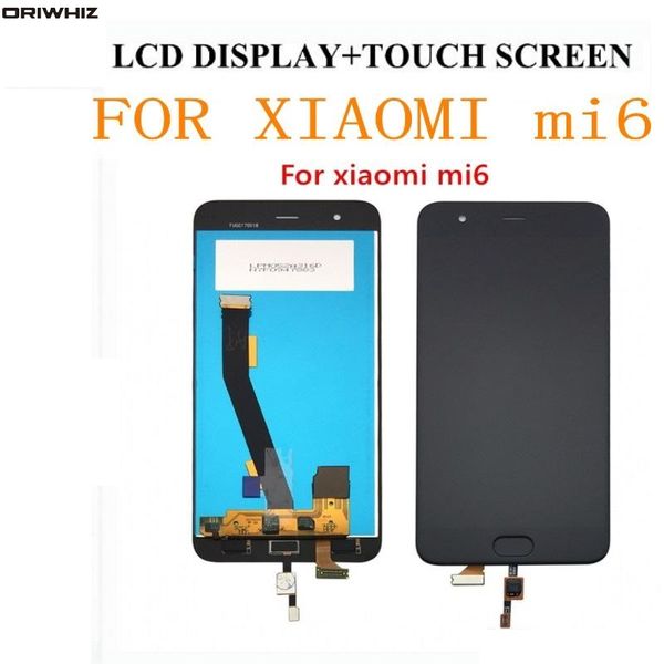 Oriwhiz Xiaomi için Mi6 LCD Parmak İzi Ekran Ile + Dokunmatik Ekran 100% Yeni FHD 5.15 