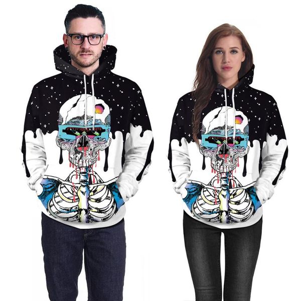 

lovers scary halloween pumpkin grimace 3d print party hoodie sweatshirt for women hoodies halloween sweatshirt c30813, Black