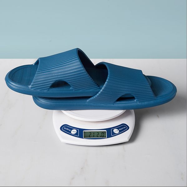 

home bathroom anti-slip soft-sole eva slippers, Blue;gray