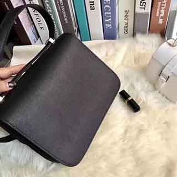 

2019 new models skin lady bag, cowhide, h-button tofu bag new style one-shoulder slanting stewardess bao kang xiaofang single shoulder