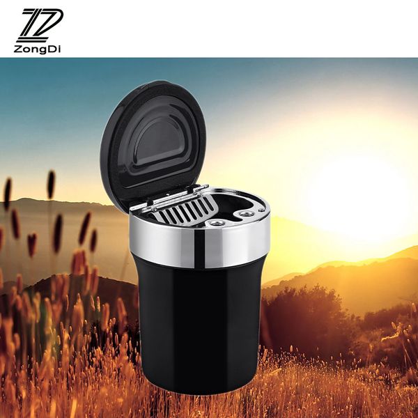 

zd 1x car led ashtray multifunctional with compass for focus fiesta corolla chr yaris swift sx4 accessories