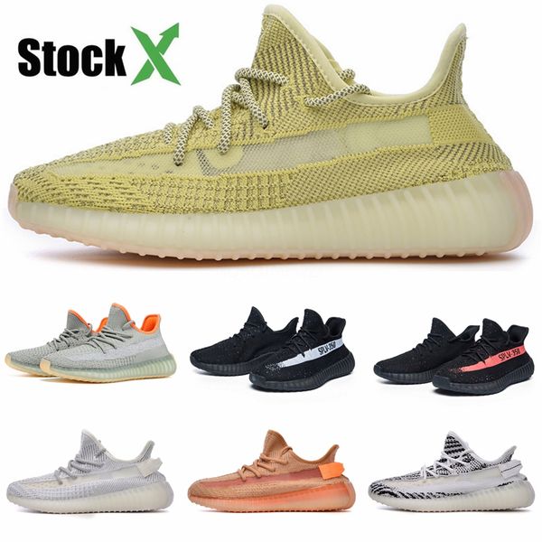 

2020 kanye west hyperspace lundmark antlia 2,0 glow черного белого клея правда форма звезда зебра дизайнерская обувь кроссовки женщины люди