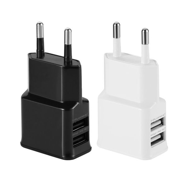 

fast quick charge 5v 1a 2a dual usb ports us eu ac home wall charger power adapter for samsung s6 s7 edge s8 android phone