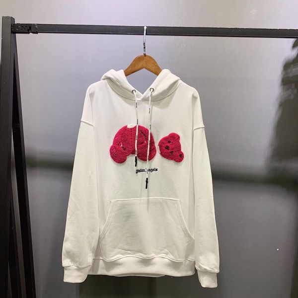 

19fw new luxurious brand design palm angels hooded hoodie men women fashion bear print casual streetwear sweatshirts outdoor sweatshirt, Gray;blue