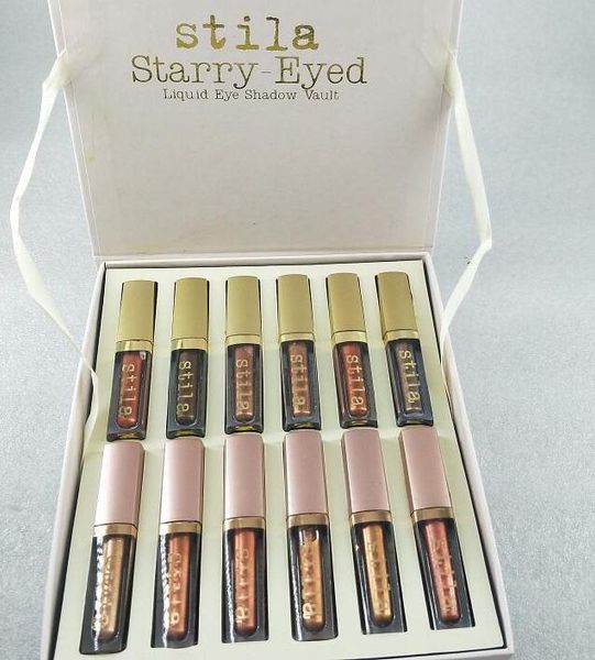 

2020 new 12 colors/set stila eye for elegance makeup limited edition liquid eyeshadow set cosmetics earth color eyeshadow makeup set