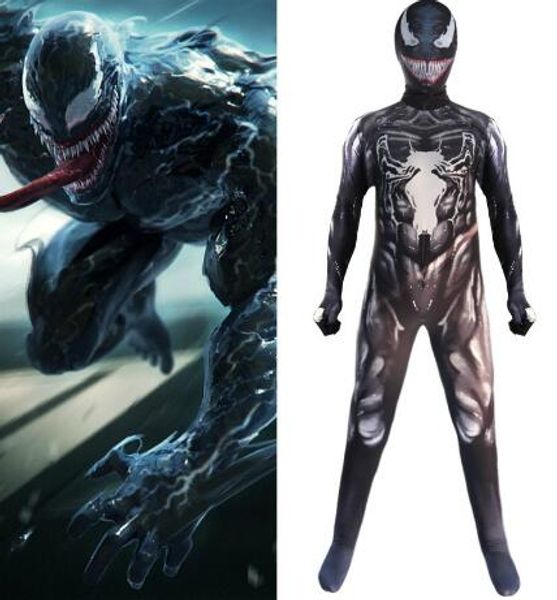 

хэллоуин venom ролевые костюмы fancy halloween uniform роскошная mens платья размер одежды s-xl дополнительный, Black;red