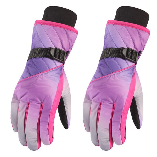 

1pair waterproof warm lining winter cycling thicken windproof accessory snow non-slip outdoor sports women gloves snowboard