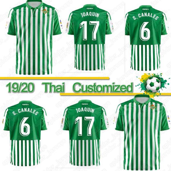 

Thai 19 20 JOAQUIN Jersey MANDI Real Betis FEKIR soccer jerseys BARTRA CANALES camisetas men FOOTBALL SHIRT