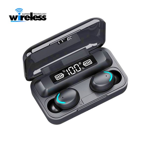 

f9-5c tws wireless bluetooth earphone 5.0 touch headphones earbuds 9d stereo sport music waterproof led display headset with mic