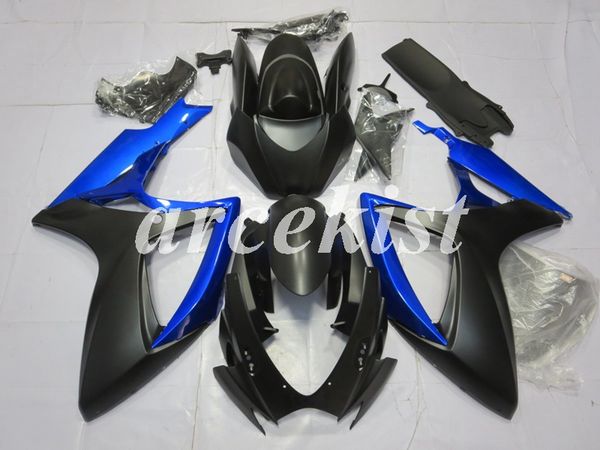 

4 подарки новый abs мотоциклов обтекатели комплекты fit for suzuki gsx-r600 gsx-r750 k6 2006 2007 06 07 кузова установлен черный синий
