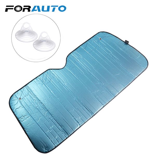 

forauto uv protect car windscreen visor cover auto front window sunshade heat block 145*70cm reflective windshield sun shade