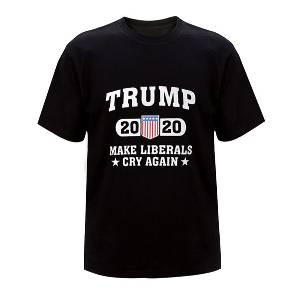 

mens designer t shirts fashion us election trump 2020 letter printing casual mens loose tee summer short sleeve t shirts multicolor s-3xl, White;black