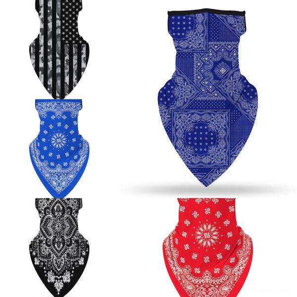 

qvawk seamless fishing face bandana mask headband visor neckwarmer shield mask outdoor cycling bandana riding camouflage cycling scarfs, Black