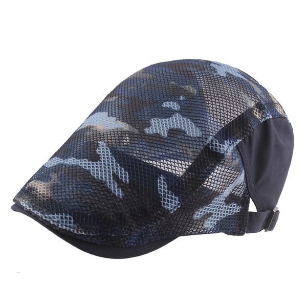 

man female berets vintage polyester boina sun hat brim solid color newsboy baker boy flat cap mens breathable master hats, Blue;gray