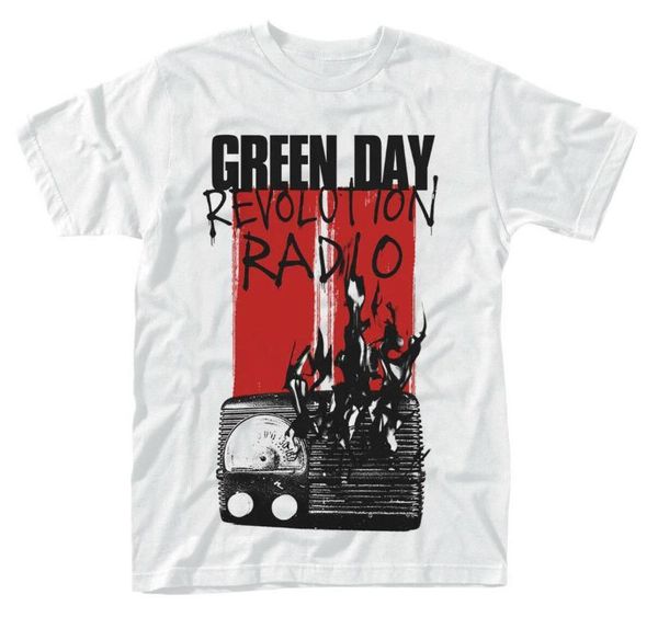 

green 'radio combustion' t-shirt harajuku funny print tshirt men hip hop 100% cotton streetwear tee shirt, White;black