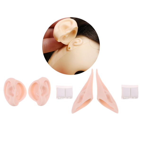 

4x doll body extra resin ears paste set for 12inch rbl blythe dolls makeup