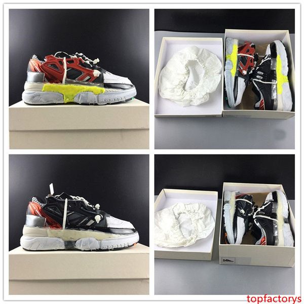 

italy brand maison margielas melted detail fusion sneakers 2019 sports shoes dissolving dad shoes designer clunky sneaker