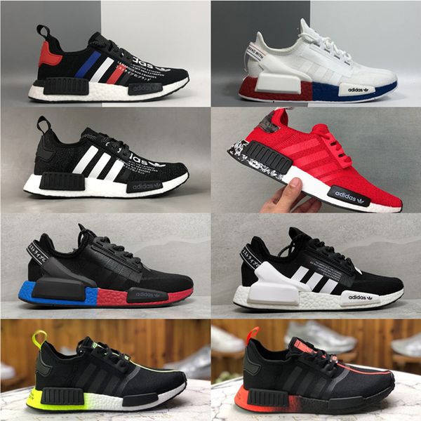 

Высококачественная реклама NMD R1.V2 Bred RUNNER shoe Primeknit OG тройной черный белый кроссовки мужчины женщины классический Ultra Boost повседневные спортивные кроссовки