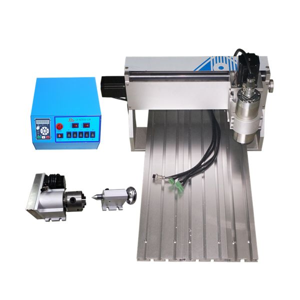 

cnc router 3040 3 4 axis ball screw engraving machine 0.8kw 1.5kw spindle with rotation axis er11 collect