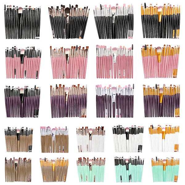 

20pcs eyeshadow brushes 22colors mixed color makeup brush set eyes make up beauty makeup tool ing