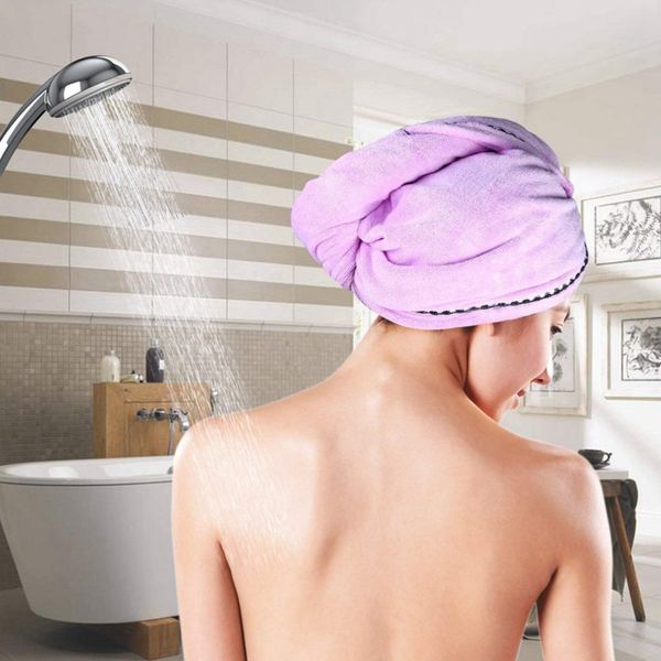 

thickened towel superfine fiber water uptake quick dry bathing cap home garden home textile towel