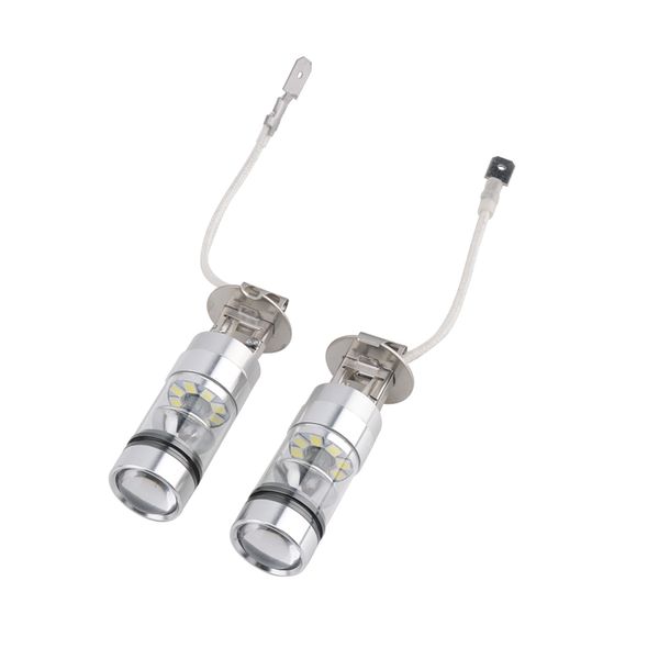 

2pcs universal fog lamp 100w h1 h3 h8 h9 h11 led fog light car headlight bulbs auto lighting headlamp daytime lights