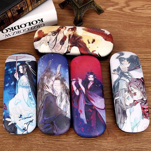 

new antique knight errant cartoon fashion myopia glasses case ins girls boys creative personality portable storage glasses box, Silver