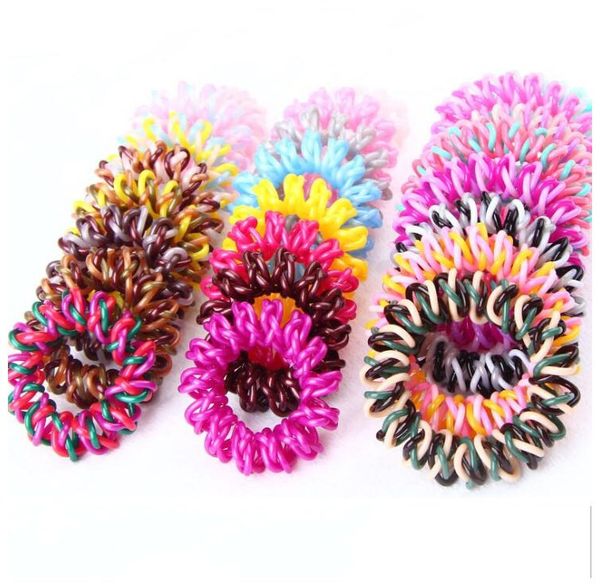 4 5cm High Quality Telephone Wire Cord Hair Tie Girls Elastic