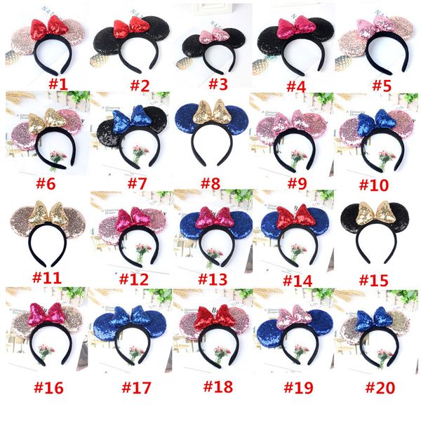 Cute Big Ears Hair Sticks Sequins Big Bow Hair Accessories Boys