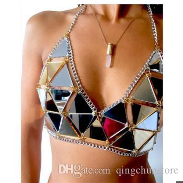 

festivalqueen women e sequins party crop 2019 fashion handmade patchwork glitter backless solid cami cropped top, White