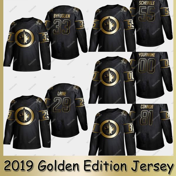 

2019 golden edition 12 kevin hayes winnipeg jets 15 matt hendricks jersey blake wheeler mark scheifele kyle connor patrik laine bryan little, Black;red