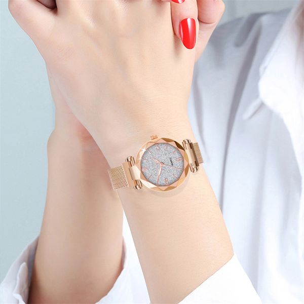 

ladies quartz wrist watch women watches business fashion casual dress mesh belt bracelet watch clock kol saati 2019, Slivery;brown