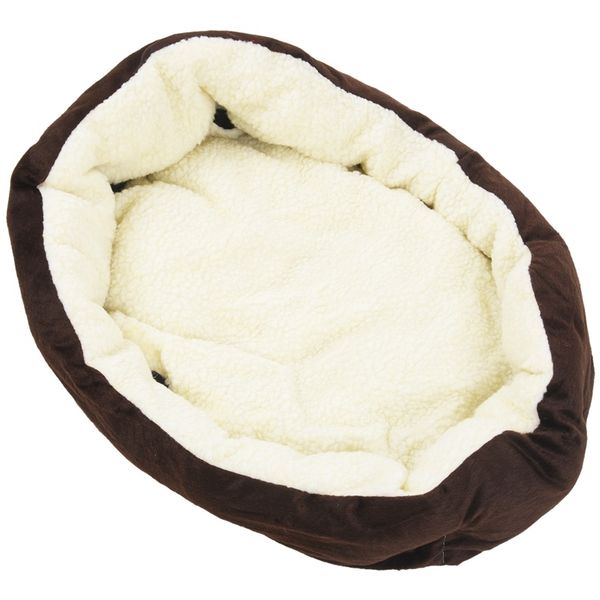 

cart basket niche removable cushion house bed for dog cat pet size s 46*42*15cm coffe kennels pens