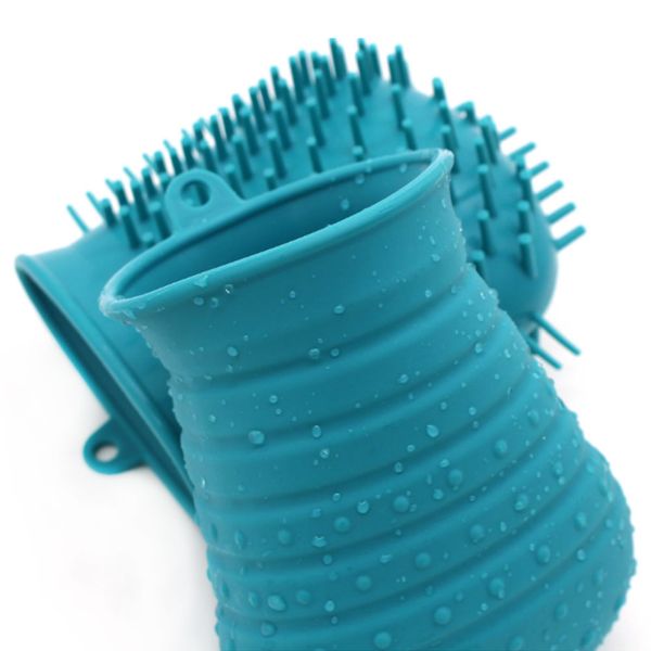 

pet claw cleaning cup portable full silicone dual use paw claw massage cup feet washer for dog cat grooming