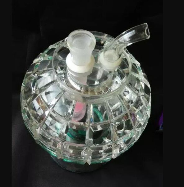 Water Cube Cristal pote de vidro Bongs Acessórios, vidro cachimbos coloridos mini-multi-cores Pipes mão Glas Melhor colher