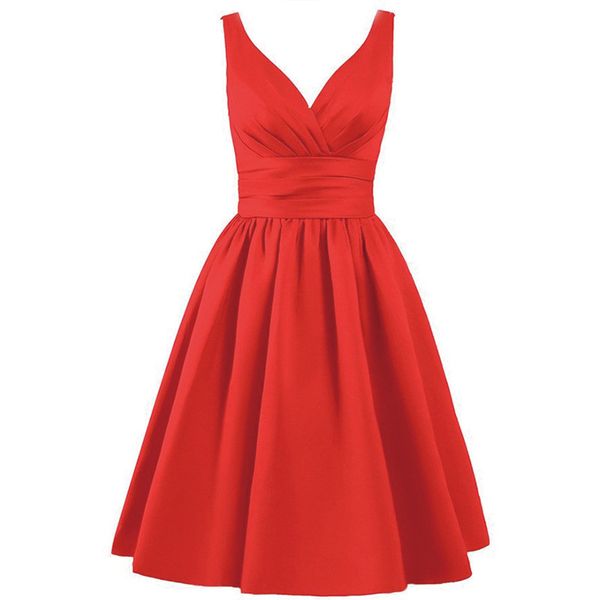 

simple short evening prom dresses empire corset back homecoming dress v neck satin cocktail party gowns club party wear custom made, Blue;pink