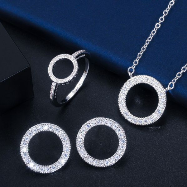 

2019 new luxury round 925 sterling silver africa wedding for women lady anniversary gift jewelry wholesale moonso j5508