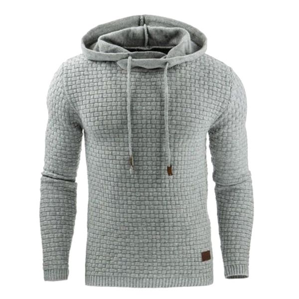 

men winter autumn slim warm hooded sweatshirt hoodies pullover jumper outwear xrq88, Black