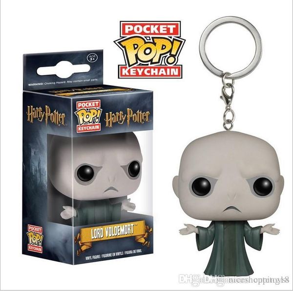 

good funko pop marvel action figure keychain harry potter hermione voldemort deadpool spiderman joker figurines toy keychains movies t50