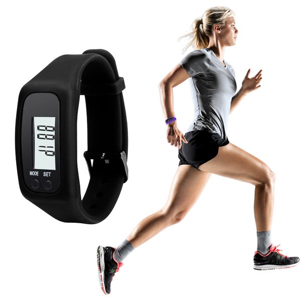 

comfortable long-life battery multifunction digital lcd pedometer calorie walking distance counter fitness run step wrist watch